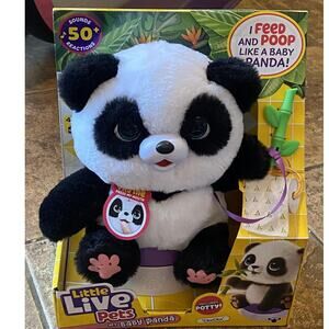 Little Live Pets My Baby Talking Panda ChuChu, Cuddly Panda Toy Plush 50+ Sounds